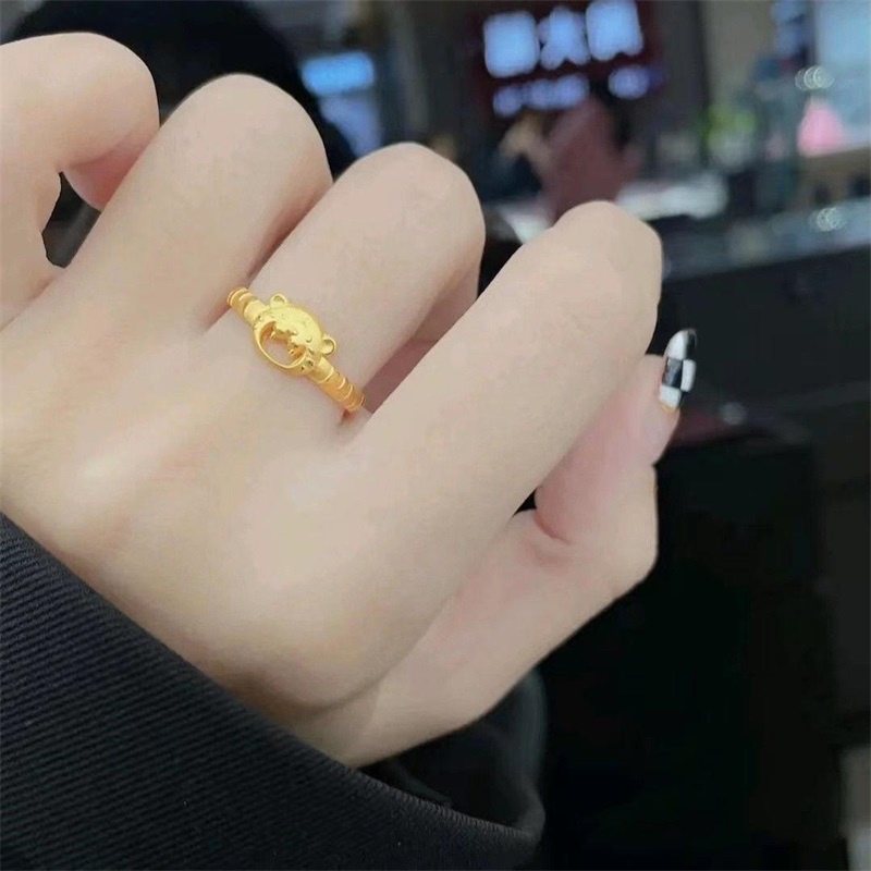 Hàng Có Sẵn Nhẫn Hở Hình Hổ Hoàng Đạo Hoạt Hình