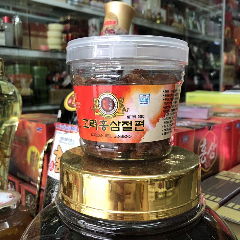 [ Trợ Giá ] Hồng Sâm Thái Lát Tẩm Mật Ong Hàn Quốc, Hộp Nhựa 200g, Thơm Ngon Bổ Dưỡng Giúp Bồi Bổ Nâng Cao Sức Khỏe