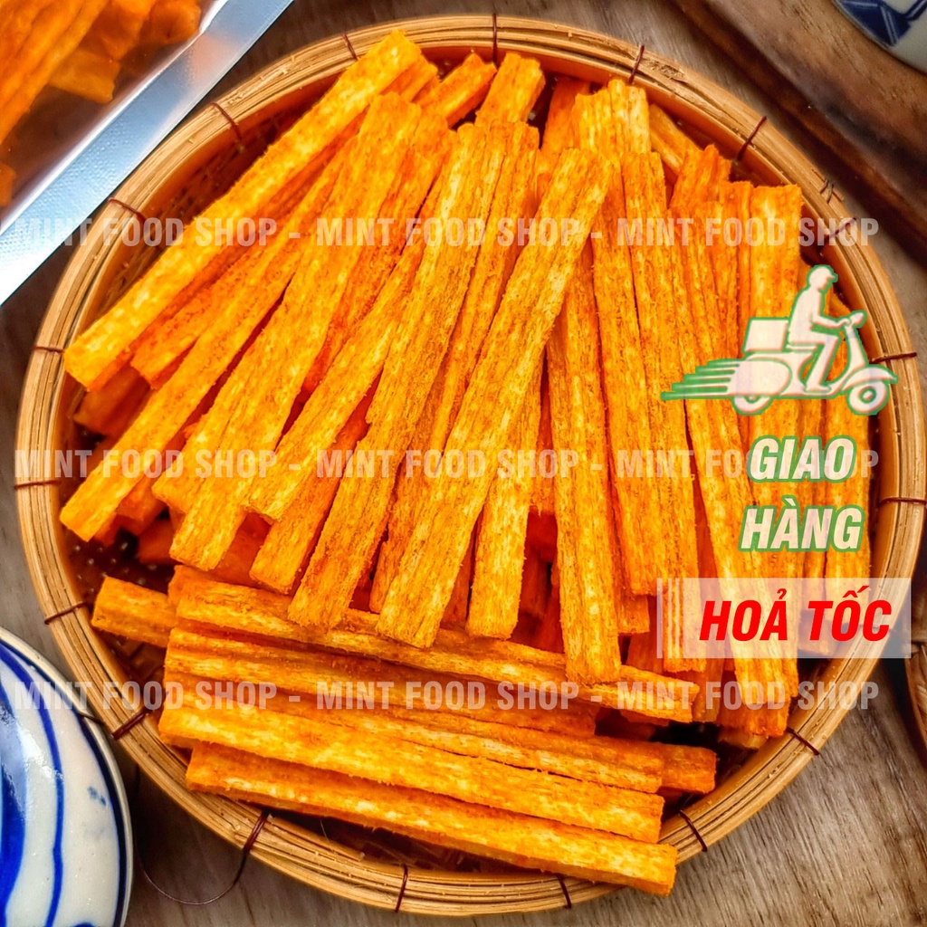 Khoai Tây Lắc Bột Phô Mai Dạng Ống Túi 500gr