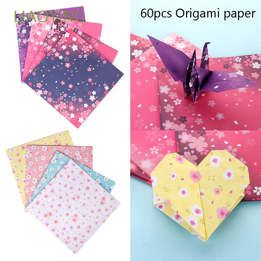 60 tờ giấy thủ công gấp origami