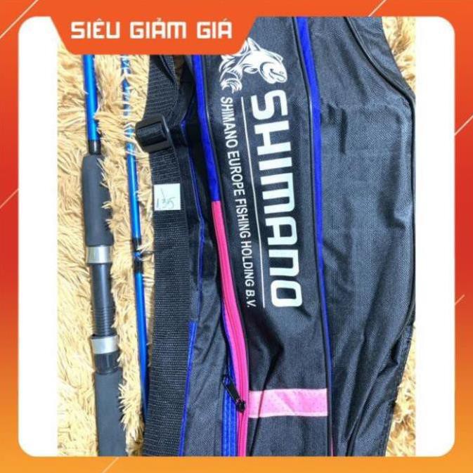 [ Xả Xả Kho] Combo Cần Câu Cá Cần Câu 2 Khúc SHIMANO Máy Kim Loại Túi Đựng Cần Và Phụ Kiện Đủ Size NO1