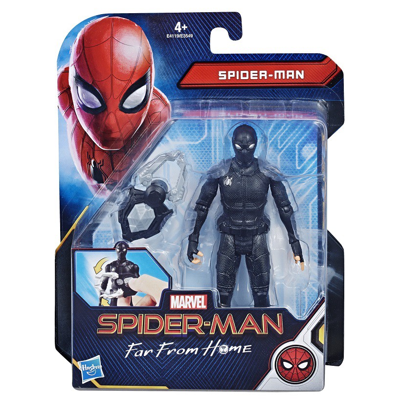 Đồ Chơi Mô hình MATTEL Người Nhện áo đen 6 inch SPIDERMAN E4119/E3549