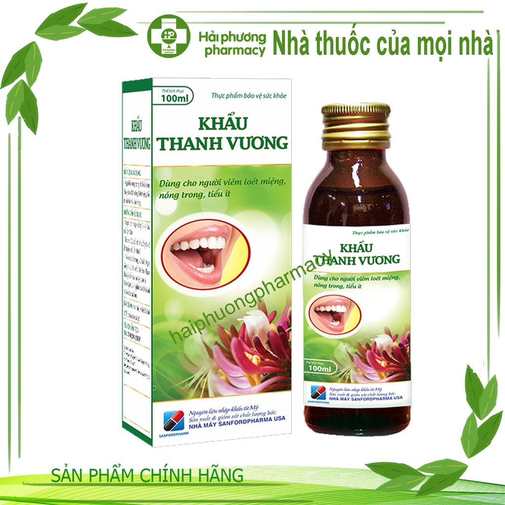 Khẩu thanh vương - Hết nhiệt miệng , sưng đau lợi niêm mạc chỉ sau 2 ngày