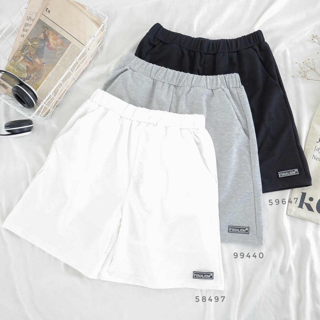 Quần short thun nữ basic ống rộng ulzzang - Made by Toneontone TOT