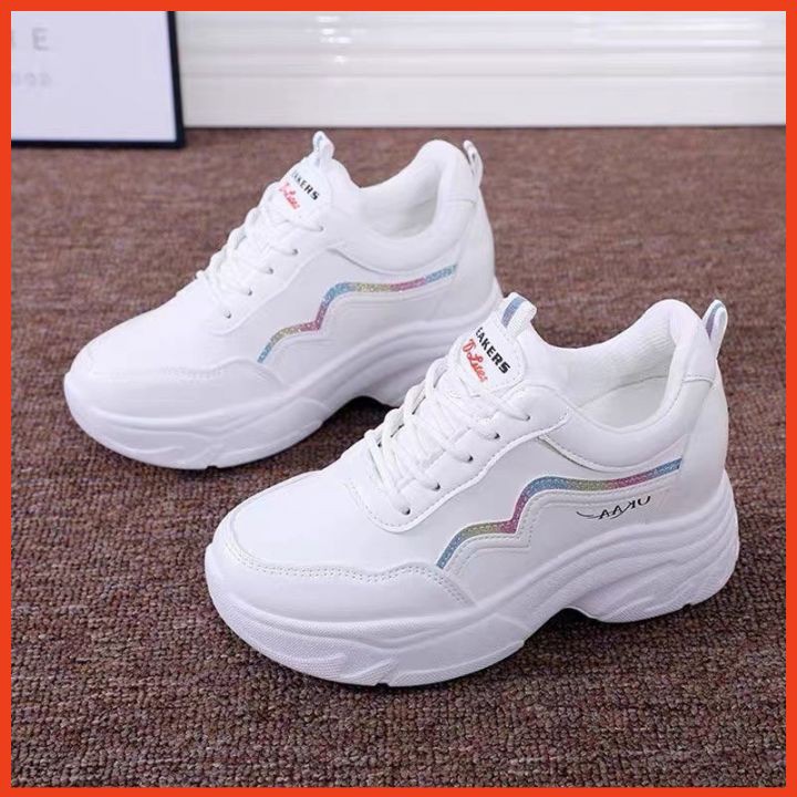 Giày Nữ Sneaker Đế Cao Thời Trang Phong Cách Hàn Quốc Giày Thể Thao Nữ Đẹp