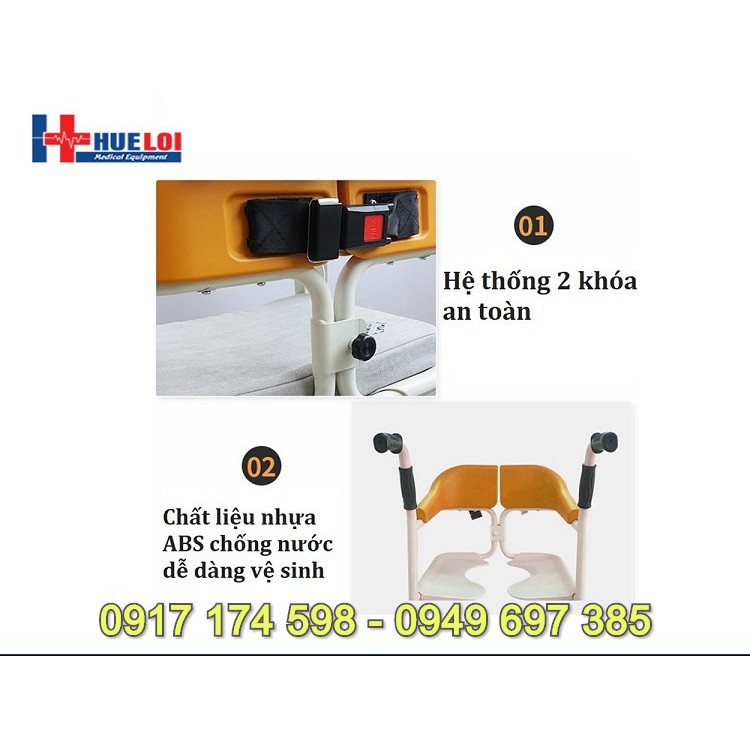 XE LĂN TÁCH RỜI 2 MẢNH ĐA NĂNG CÓ BÔ VỆ SINH