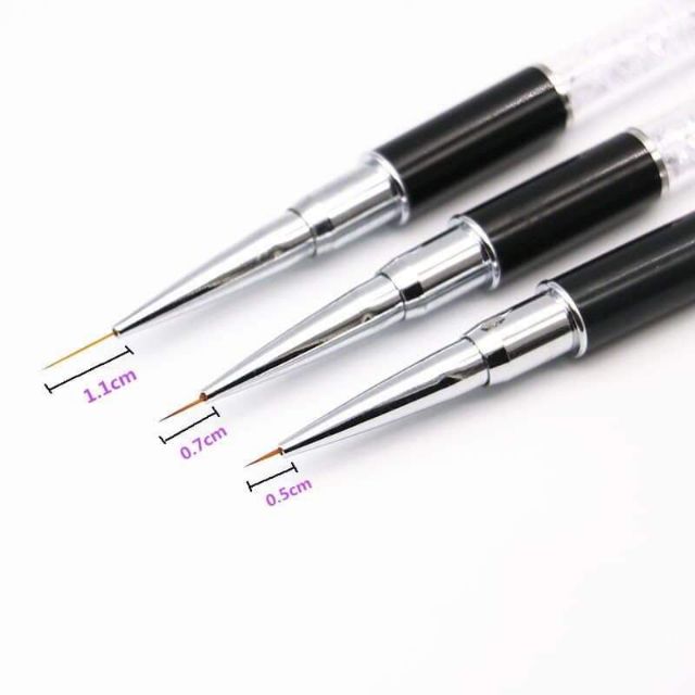 Set cọ nét 3 cây cán đá siêu đẹp