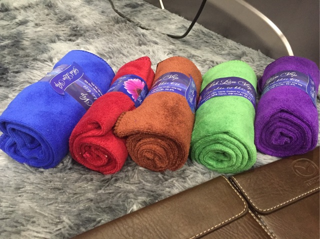 (Rẻ vô địch) Khăn lau đa năng microfiber - khăn lau ô tô , khăn lau tóc không rụng bông siêu sạch siêu thấm size 35x75cm