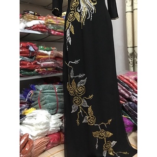 Áo dài kết đá 4tà