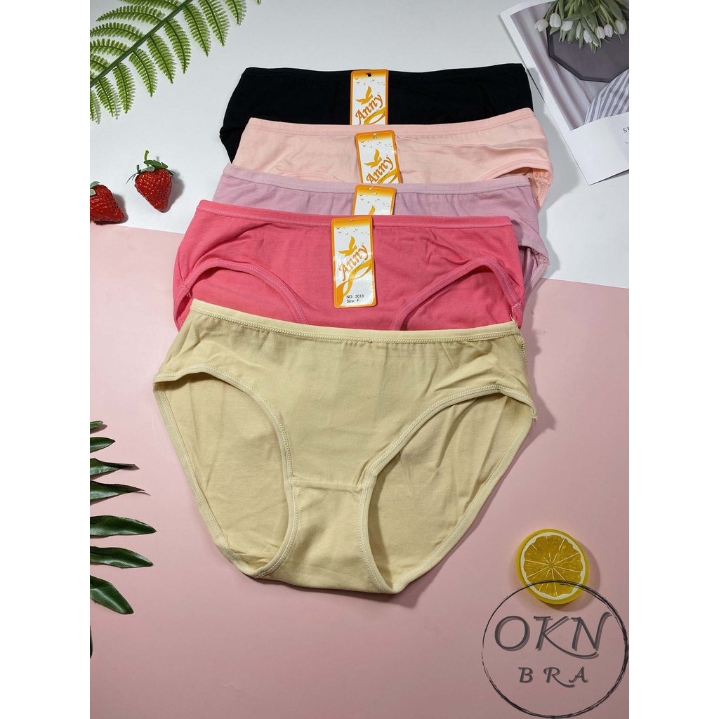 Quần lót nữ cotton mềm mát, thấm hút tốt Anny 3013 Thái Lan