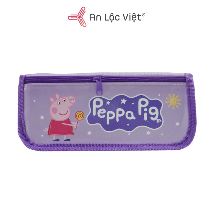 Bóp ví Peppa Pig 2 ngăn, chất liệu vải 5236 dùng cho học sinh