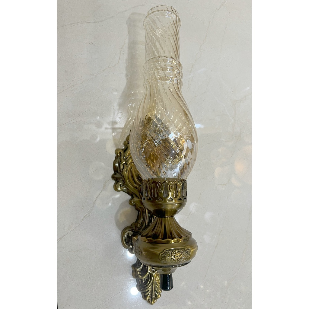 Đèn Tường Trang Trí Hình Đèn Dầu Trang trí nội thất, phòng thờ MÃ 6605 cổ điển sang trọng
