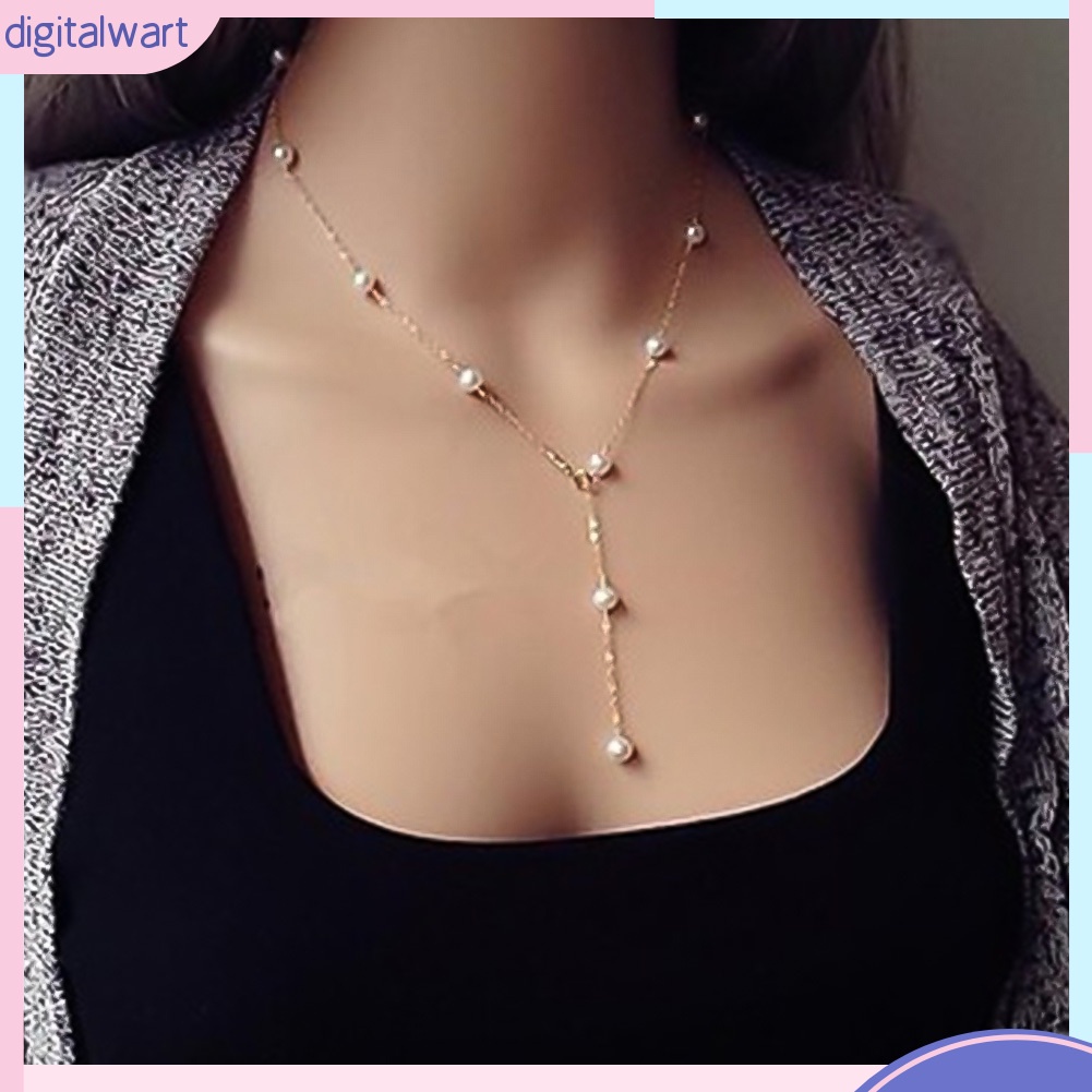 Dây Chuyền Mặt Ngọc Trai Nhân Tạo Thời Trang Cho Nữ