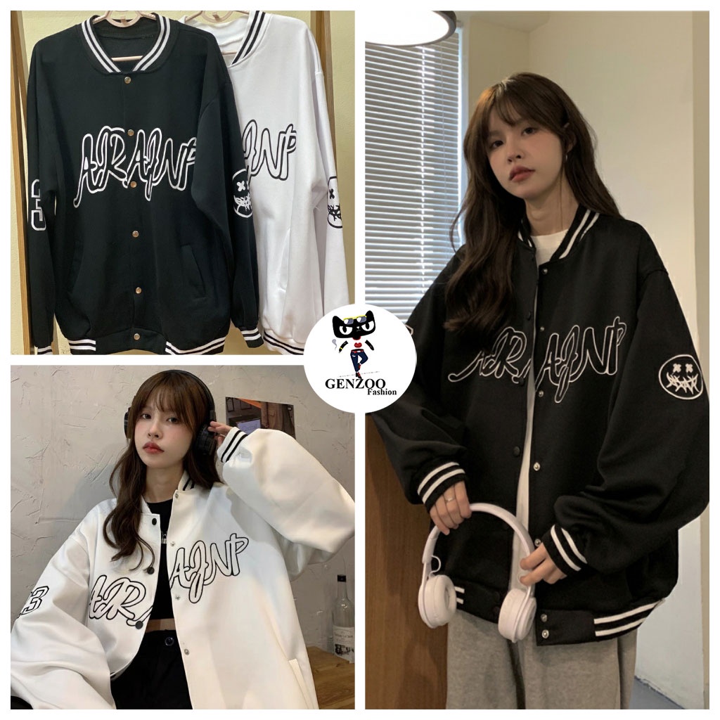 Áo khoác Bomber Unisex form rộng Áo khoác dù ARRANF hot trend - GEN_ZOO