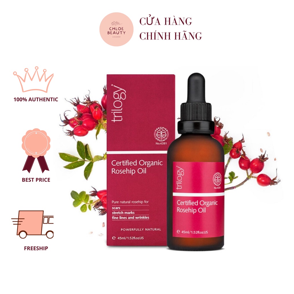 Tinh Dầu Tầm Xuân Serum Trilogy Certified Organic Rosehip Oil 20ml