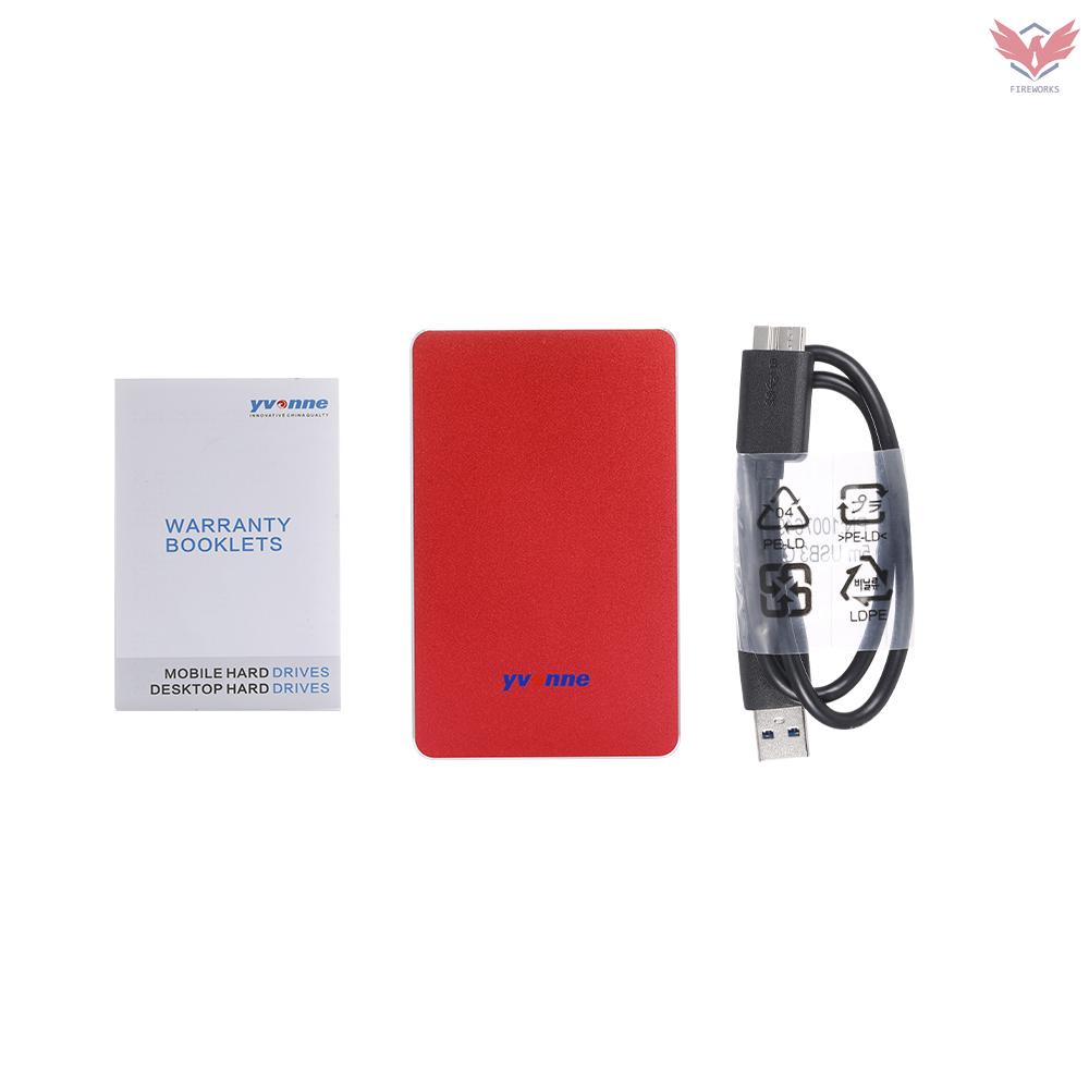 Ổ Cứng Di Động Hdd Fir Yvonne 2.5 "Usb 3.0 Cho Pc Mac Desktop Laptop Red 160gb | BigBuy360 - bigbuy360.vn