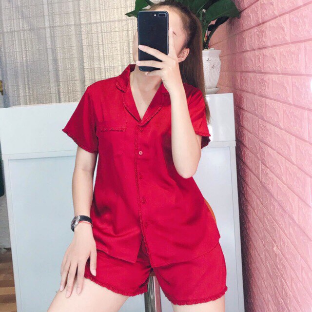 Bộ Lụa Bèo Đùi Chuẩn Xịn 100% Lụa Satin Cao Cấp