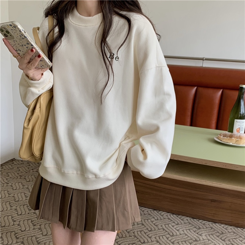 Áo nỉ nữ dài tay có mũ form rộng thời trang Hàn | BigBuy360 - bigbuy360.vn