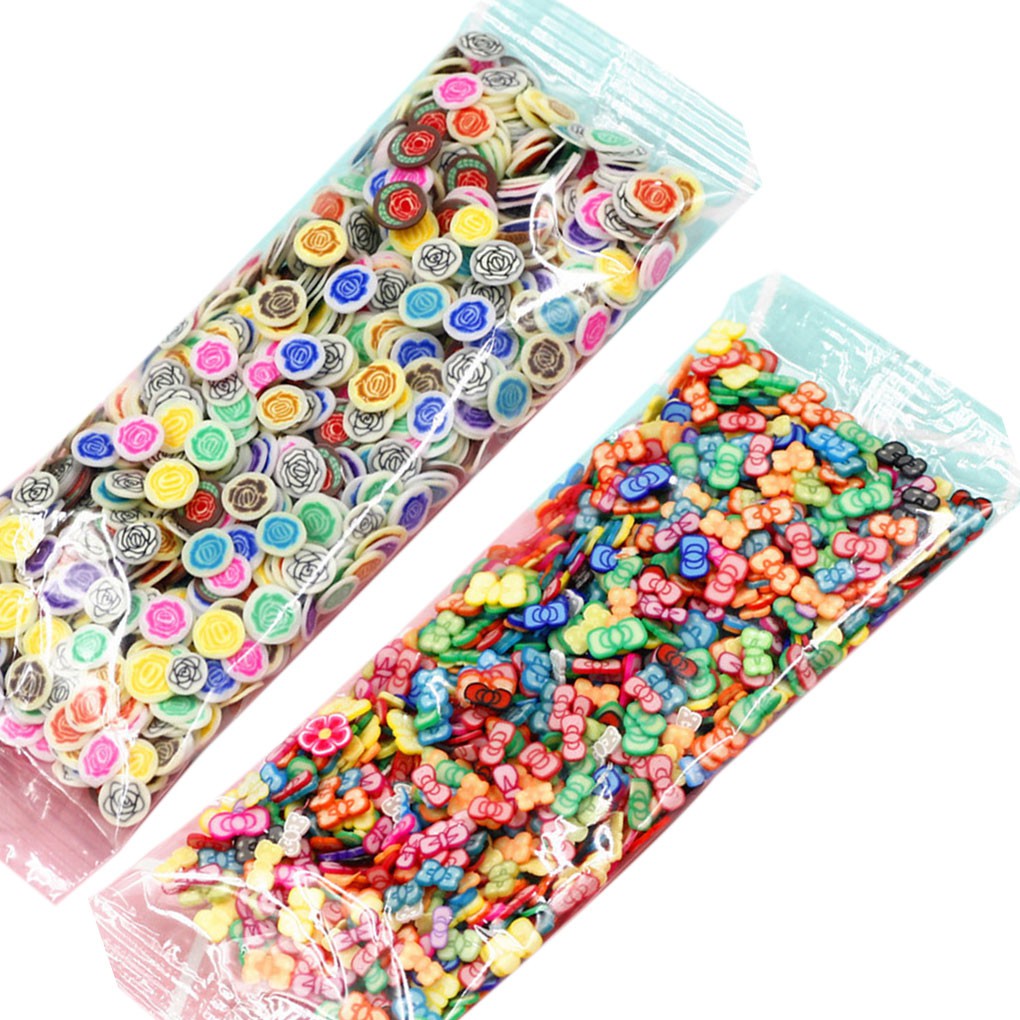 [Hàng mới về] Túi 1000 hạt đất sét polymer 3D dùng trang trí móng tay