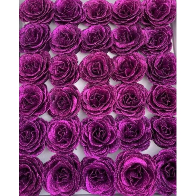 Hoa hồng nhũ, nhũ galaxy cao cấp hàng VIP cực to, hộp 30 bông