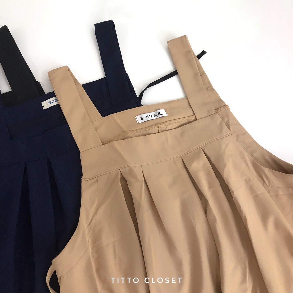 Set Yếm Dài + Áo Tay Bồng Ulzzang - Doris Set - Ảnh Thật - Titto Closet