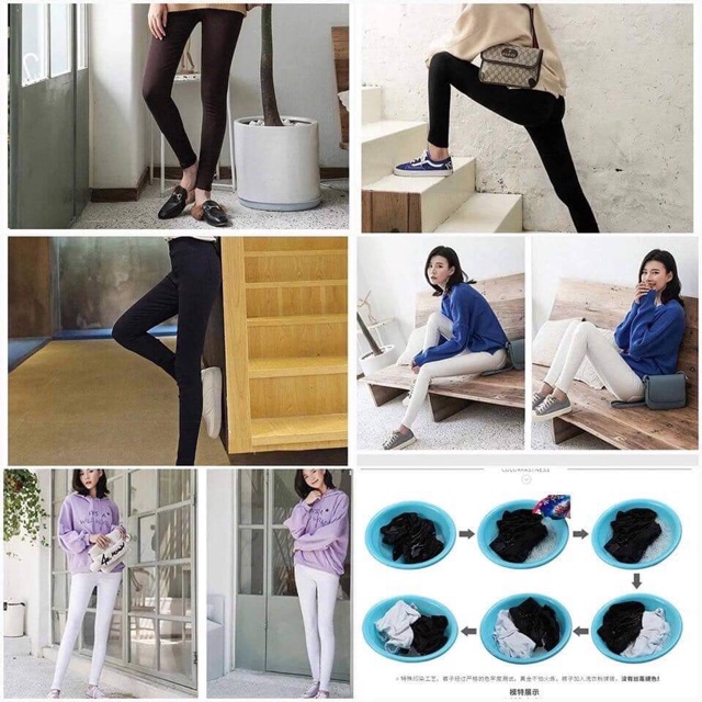 [Mã FAMAYWA2 giảm 10K đơn 50K] [HÀNG SẴN] Quần Legging Nanjiren cúc đồng - trơn nhiều mẫu