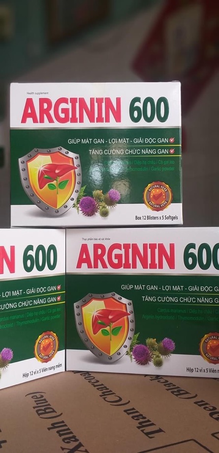 Bổ gan Arginin 600 tăng cường chức năng gan, mát gan giải độc