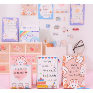 Giấy Ghi Chú Họa Tiết Trái Tim Phong Cách Hàn Quốc Xinh Xắn