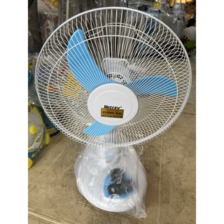 Quạt tích điện mickey xanh bảo hành 1 năm