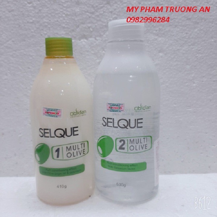 THUỐC UỐN TÓC OLIVE (UỐN LẠNH) SELQUE OBSIDIAN CAO CẤP 410ML/530ML