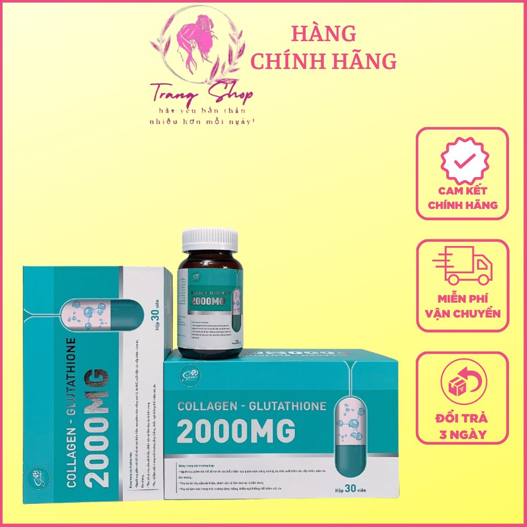 VIÊN UỐNG LÀM TRẮNG DA GLUTATHIONE 2000MG