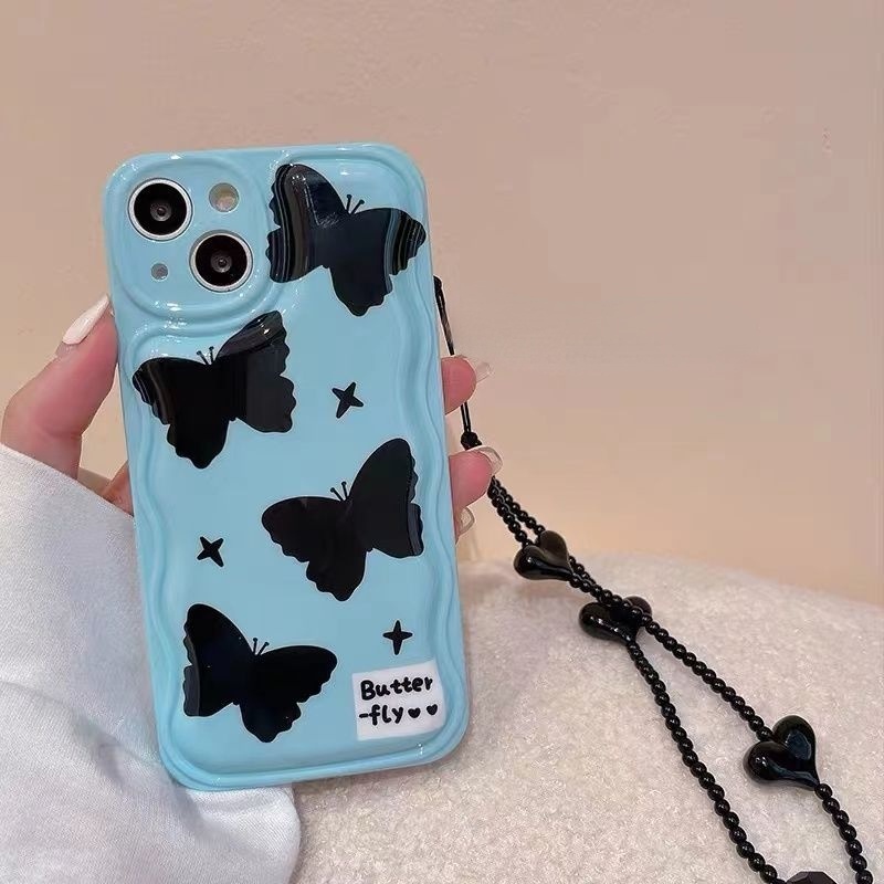 Ốp Điện Thoại In Hình Bướm Hoạt Hình Cho iPhone 12 13 11 Pro Max X Xs Max Xr