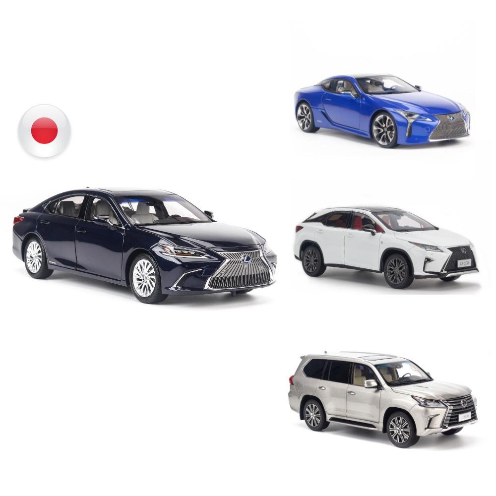 Mô hình xe Lexus LX570, ES300H, LC500H, LS600hl 1:18