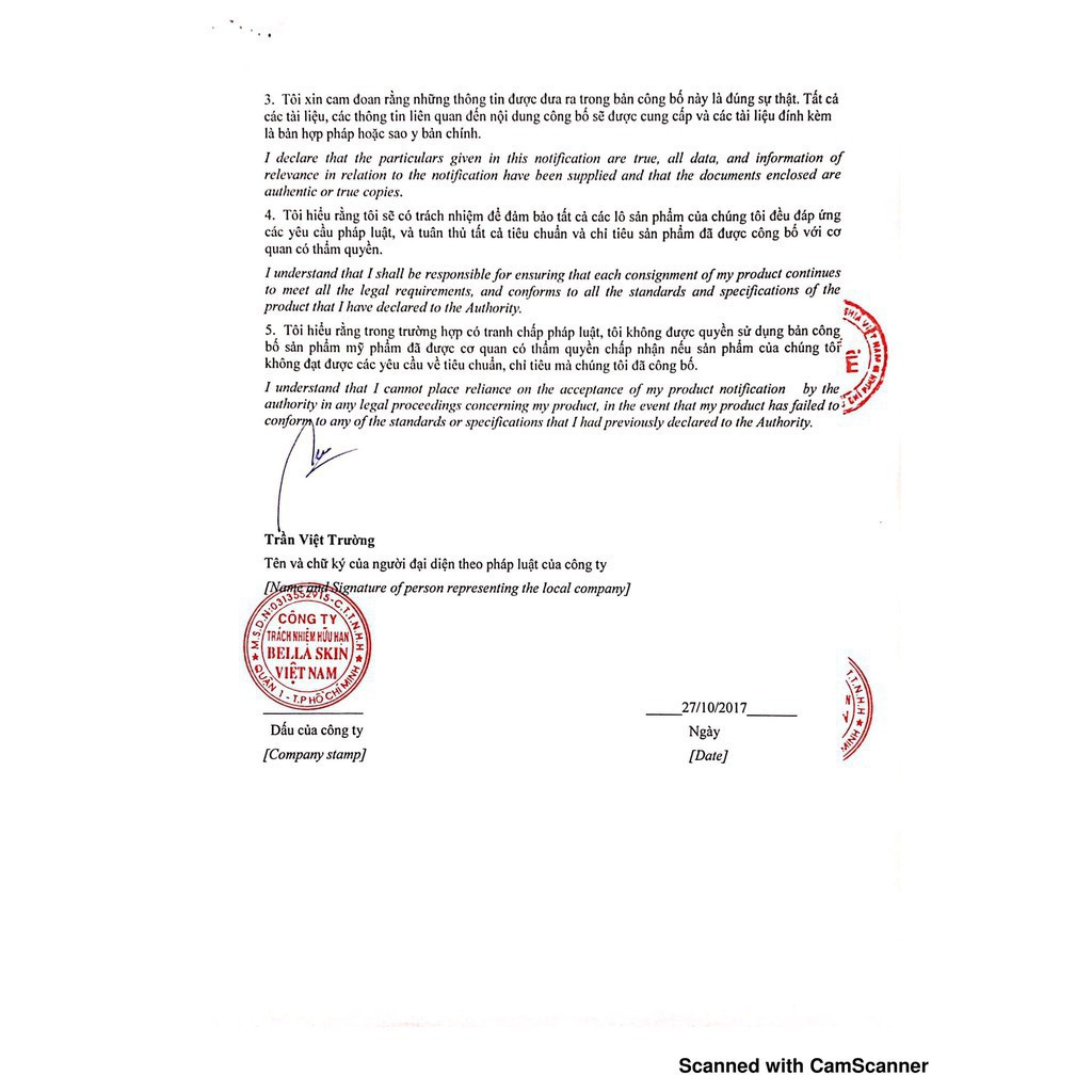 Kem làm giảm mụn Bella Skin Acne Clearing Cream 20gr