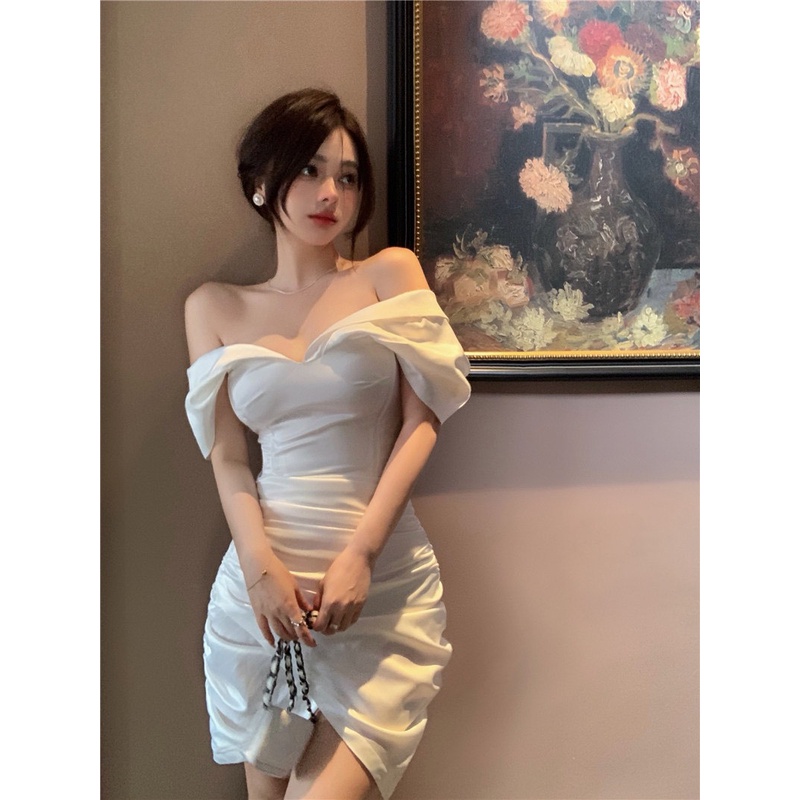 Đầm trễ vai dáng ôm quyến rũ dự tiệc Emilyshop ulzzang