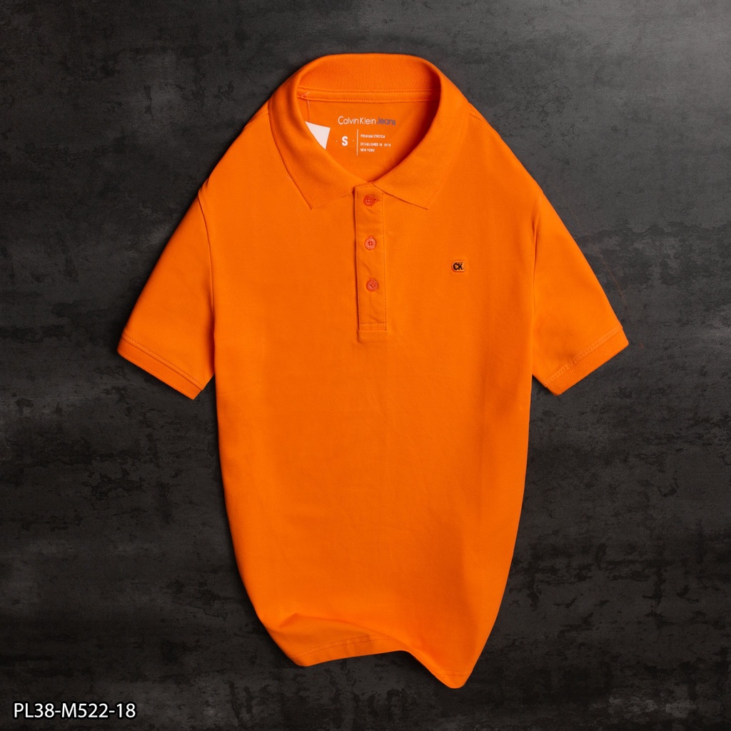 Áo thun Polo Nam CK thêu logo nhỏ ngực áo  - PL38- VNXK- 6 MÀU