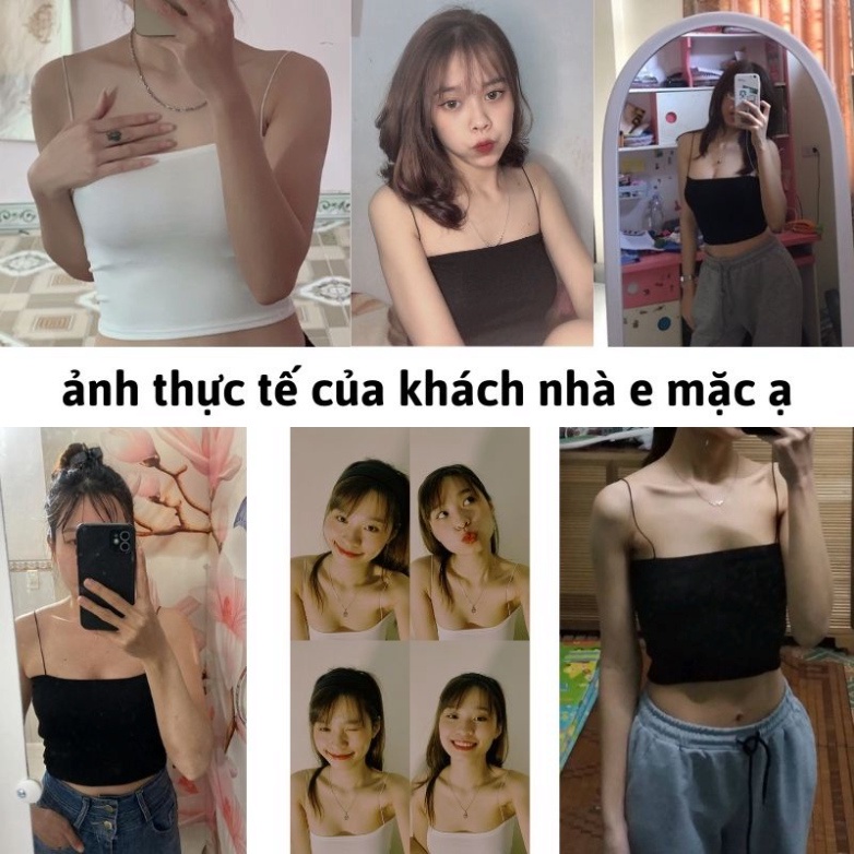 Áo 2 dây sợi bún croptop thể thao dáng ôm thun gân, áo bra cotton mặc trong cao cấp giá rẻ 002 đổi trả nếu không hài lòn | BigBuy360 - bigbuy360.vn