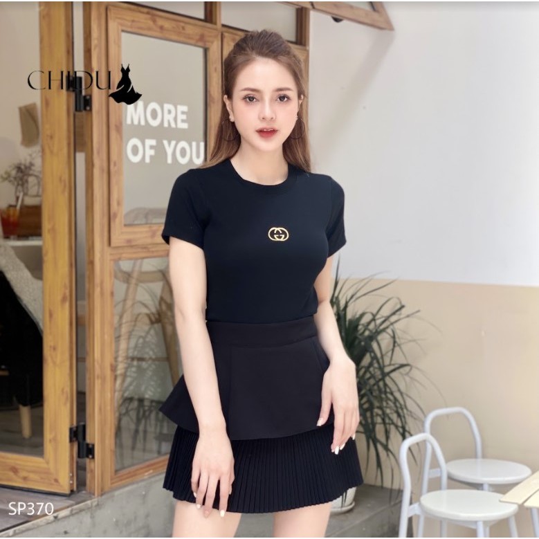 [ Mã WASTAPR giảm 10K đơn 50K] CHIDU Áo phông GG phong cách SP370 | BigBuy360 - bigbuy360.vn