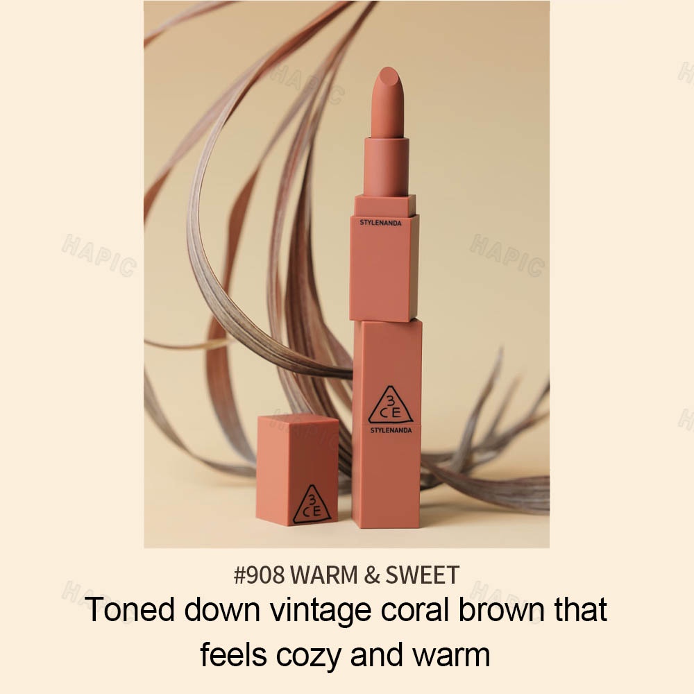 Son môi 3CE LIP màu # 908 WARM & SWEET