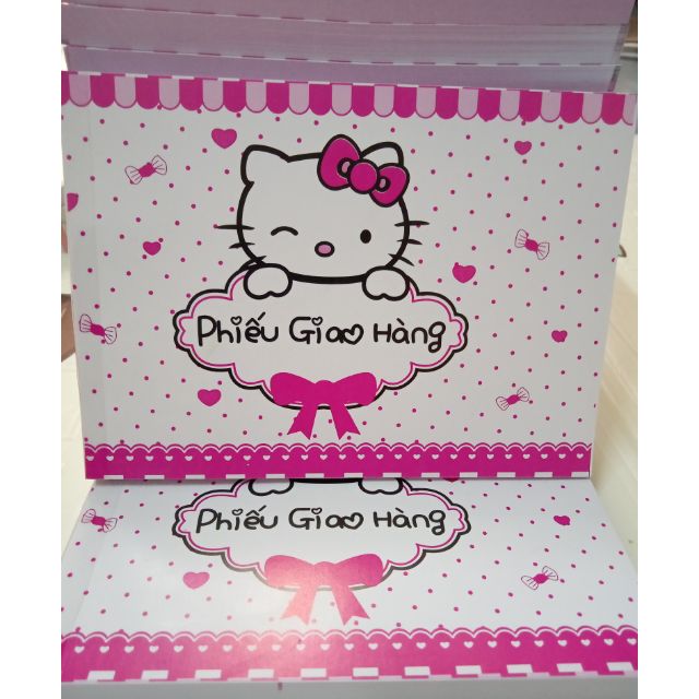 Combo 10 quyển phiếu giao hàng hellokitty một liên 100t/ quyển chỉ 80.000₫
