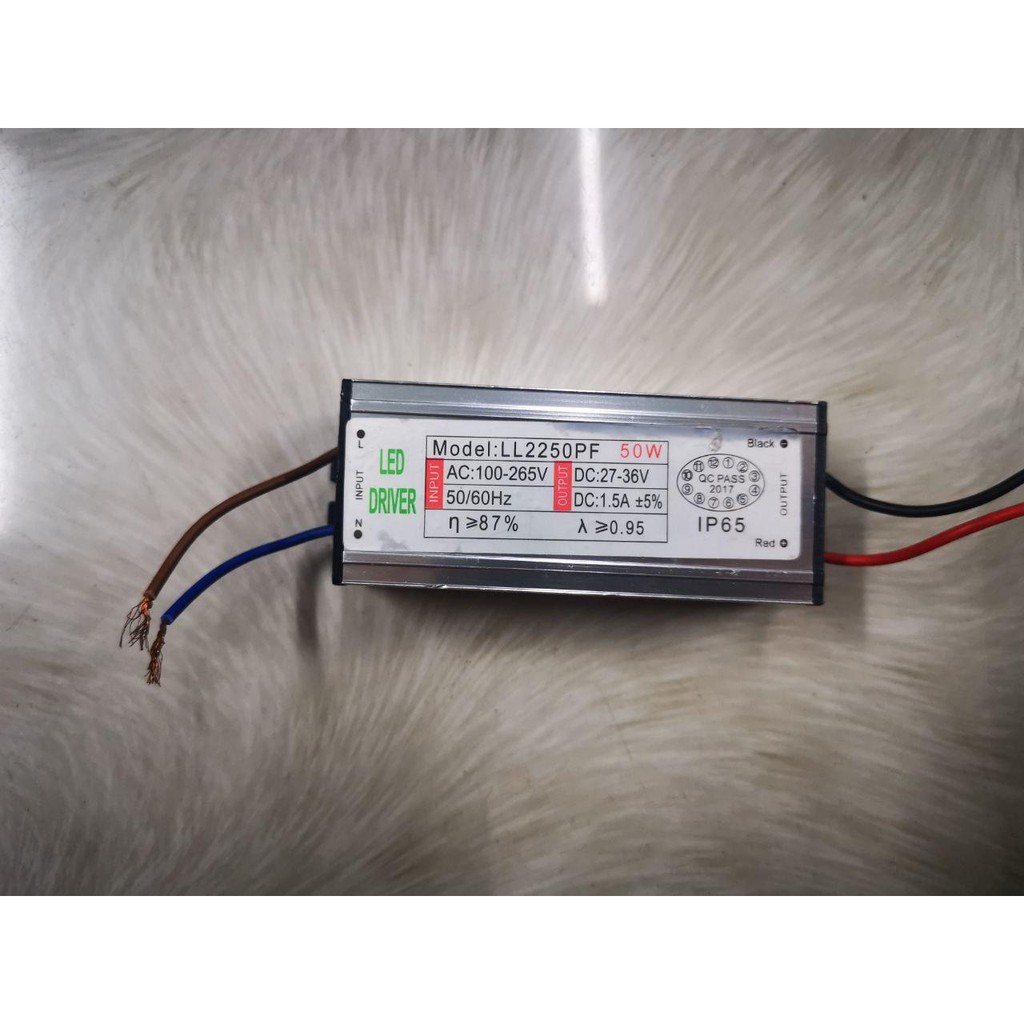 Nguồn LED Driver LL2250PF | DC:27-36V,1.5A 50W Max