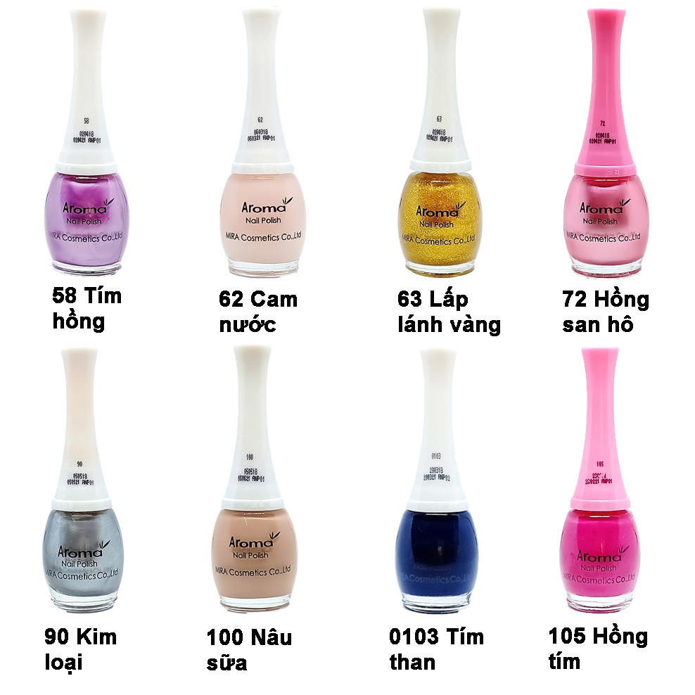 Sơn móng tay cực kỳ sang chảnh Aroma Nail Polish Cao cấp Hàn Quốc 12ml