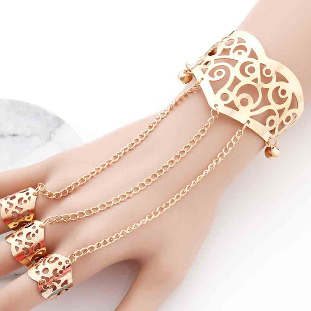 Vòng tay nối nhẫn thời trang độc đáo cho nữ