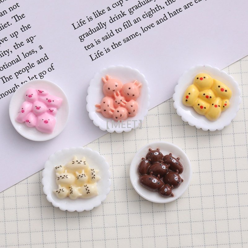 1 Dĩa Trưng Bày Bánh Xếp DIY Bằng Nhựa Resin Độc Đáo