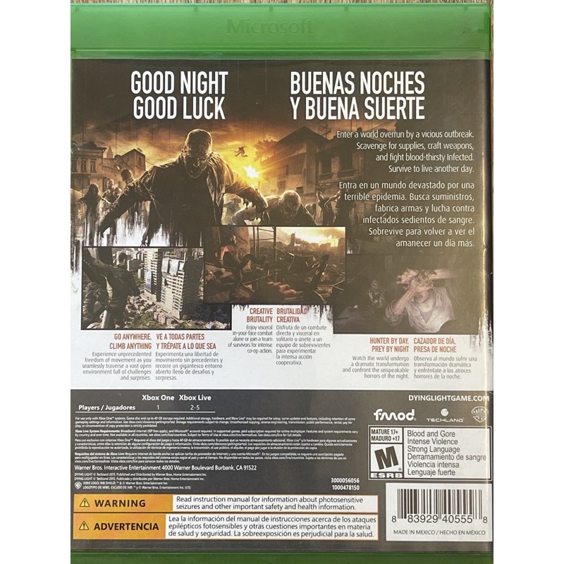 Đĩa Xbox One DYING LIGHT