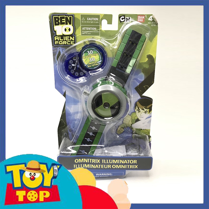 Đồ chơi đồng hồ Ben 10 omnitrix illuminator chính hãng chiếu hình đèn nhân vật Bandai