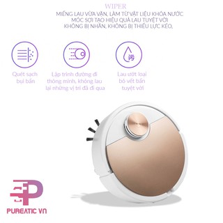 Máy hút bụi robot lau nhà hút bụi thông minh ES300 ULTRA CLEAN thế hệ mới điều khiển qua app điện thoại