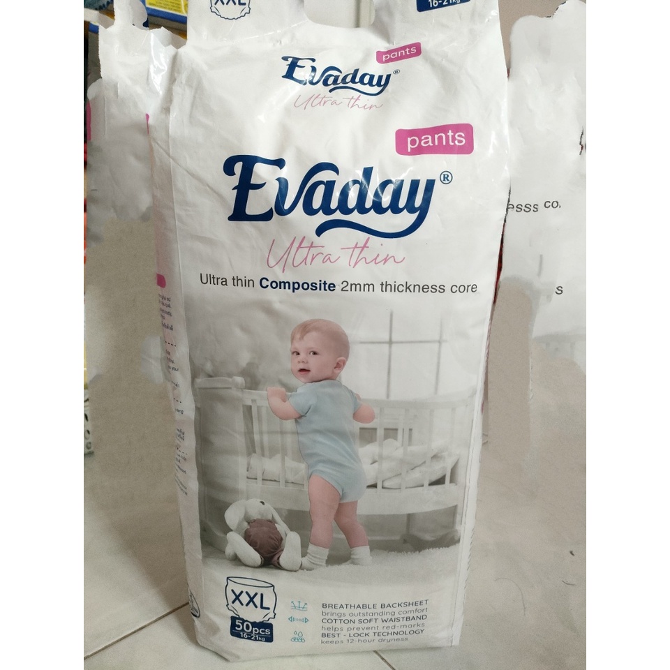 Tã Quần size XXL 50 Miếng dùng một lần