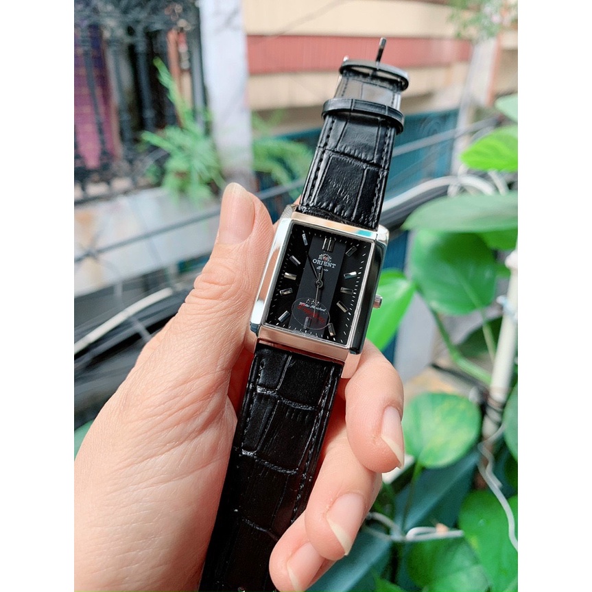 ĐỒNG HỒ NAM ORIENT MẶT CHỮ NHẬT, DÂY DA ,SIZE 30 x 34MM, KÍNH SAPPHIRE CHỐNG XƯỚC