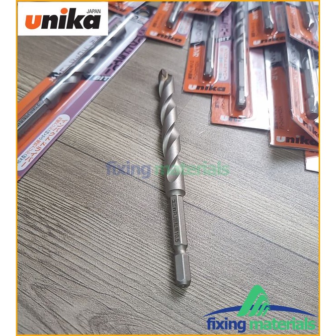 Sỉ nguyên hộp 10 mũi khoan tường Unika RJ, chuôi lục giác (Chính hãng Unika)